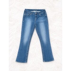 Maurices Bootcut Jeans 5/6 X-Short Petite Medium Wash Stretch Denim Y2K